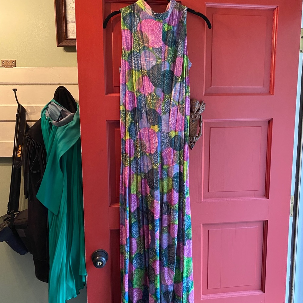 Vintage 70s 60s colorful jumpsuit pantsuit